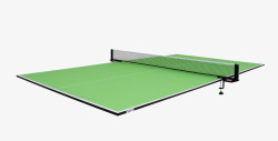绿色打乒乓球的桌子素材