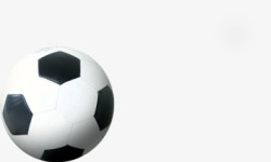 黑白圆形足球运动球形素材