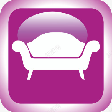 沙发消费者图标使用矢量图图标