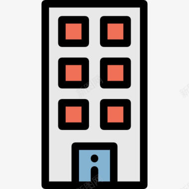 凤凰古城建筑办公室图标图标
