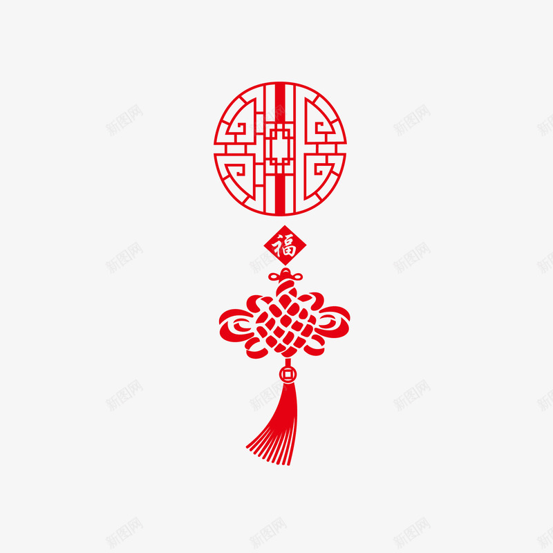 红色中国结png免抠素材_88icon https://88icon.com 中国结 墙纸 新年 祝福