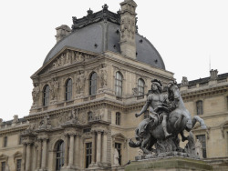 法国卢浮宫建筑四素材