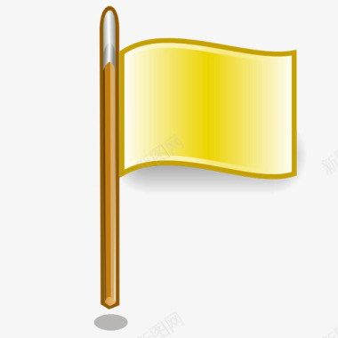 黄色的小旗图标图标