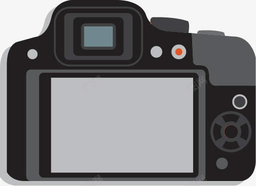 数码相机矢量图ai免抠素材_88icon https://88icon.com 专业 拍摄 摄影 数码 照相 相机 黑色 矢量图