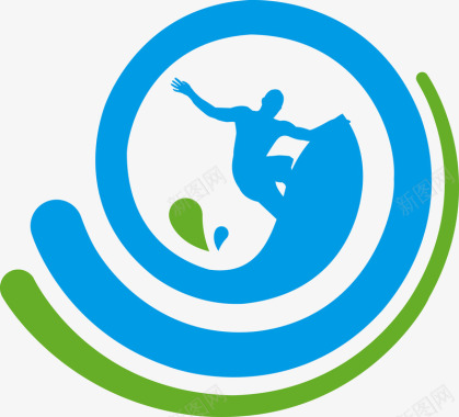 冲浪logo矢量图图标图标