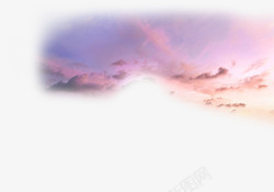 紫色云雾日光清晨素材