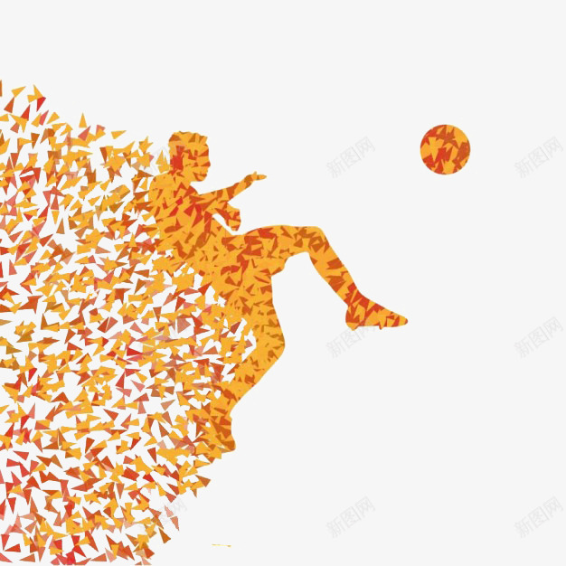 红黄色剪纸人形运动足球创意图案png免抠素材_88icon https://88icon.com 人形 创意运动 剪纸 足球 黄色 黄色创意