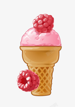 水果味冰淇淋素材