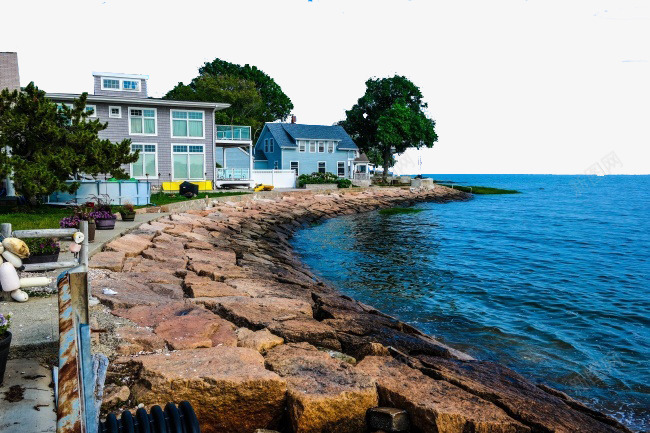 海边别墅群psd免抠素材_88icon https://88icon.com 别墅 地产 水岸 海边 海边别墅