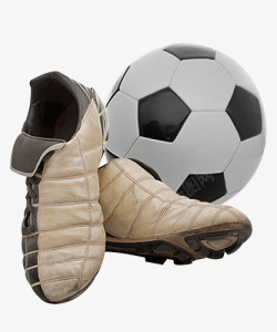足球运动足球鞋足球和球鞋高清图片