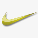 耐克黄色的足球标志png免抠素材_88icon https://88icon.com nike yellow 耐克 黄色的