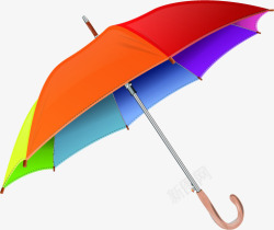 彩色雨伞海报装饰素材