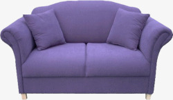 紫色欧式布艺沙发素材