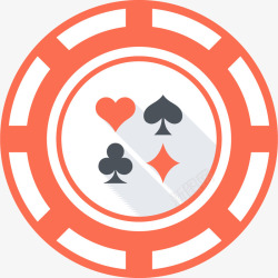 赌场扑克牌区域专属筹码矢量图素材