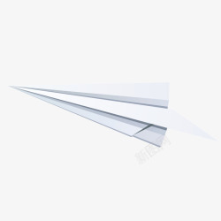 立体纸飞机折纸玩具矢量图素材