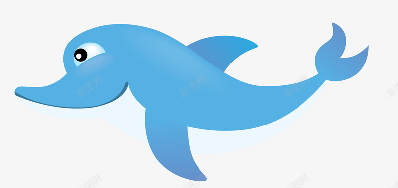 蓝色海洋可爱海豚矢量图eps免抠素材_88icon https://88icon.com 卡通海豚 可爱海豚 矢量海豚 蓝色海洋 矢量图