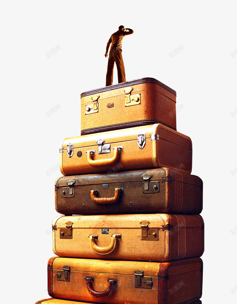 创意站在行李箱上的人物psd免抠素材_88icon https://88icon.com 创意站在行李箱上的人物 商业元素 地产海报元素 皮箱 瞭望 箱子
