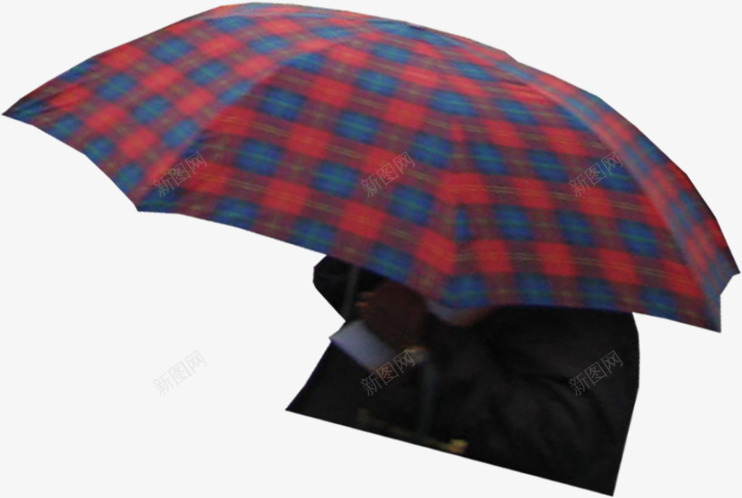 一个人在街上打着一把红色格子的雨伞png免抠素材_88icon https://88icon.com 一把 个人 格子 红色 街上 雨伞
