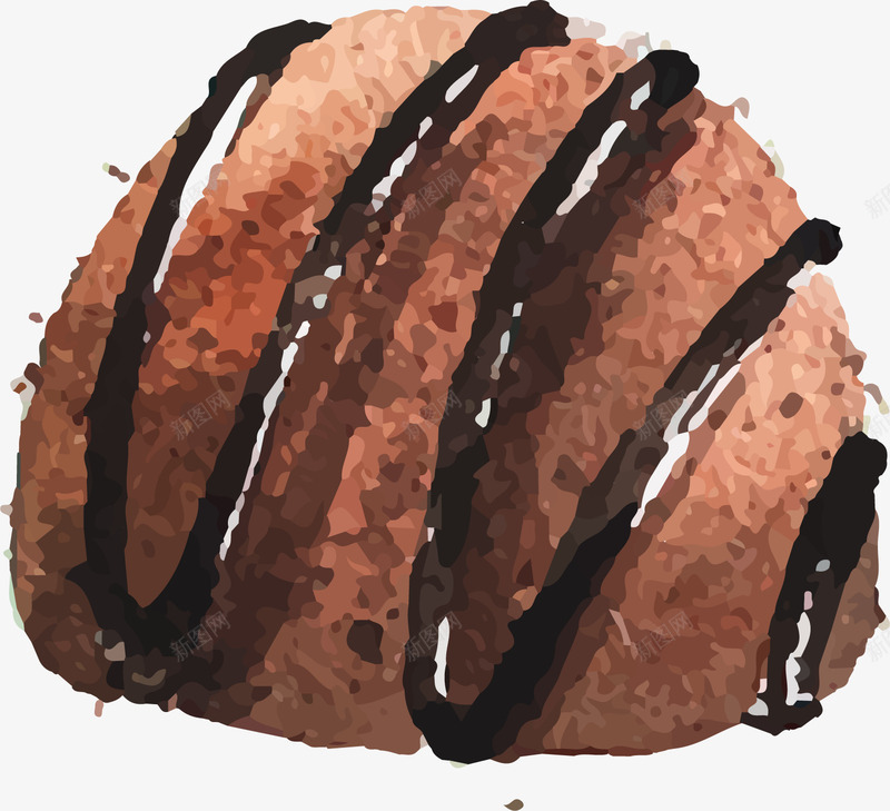 手绘巧克力甜食矢量图ai免抠素材_88icon https://88icon.com 巧克力 巧克力蛋糕 手绘 甜点 矢量素材 餐饮 矢量图