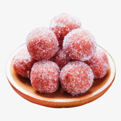 山楂与白砂糖的结合素材