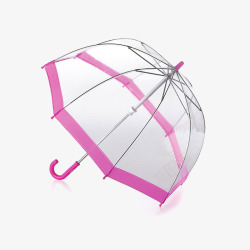 粉色花边雨伞素材