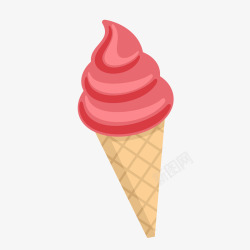 粉色清新甜品冰淇淋素材
