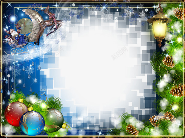 圣诞松果数码像素相框装饰png免抠素材_88icon https://88icon.com 圣诞雪橇 数码像素 松果装饰 相框装饰