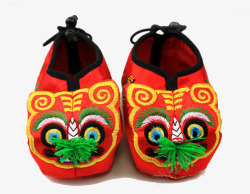 红色童鞋民俗工艺小鞋子高清图片