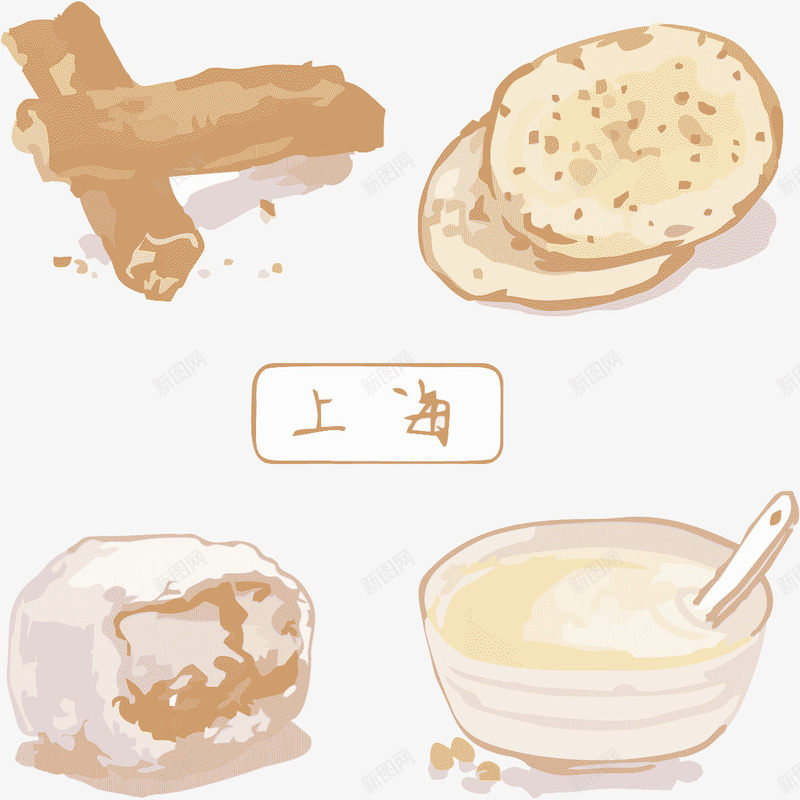 上海美食早餐png免抠素材_88icon https://88icon.com 免抠食物 油条 甜品