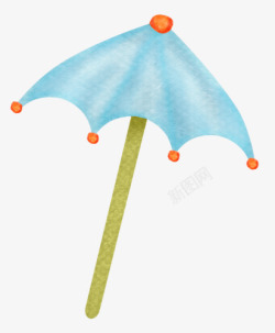 可爱卡通手绘伞雨伞素材