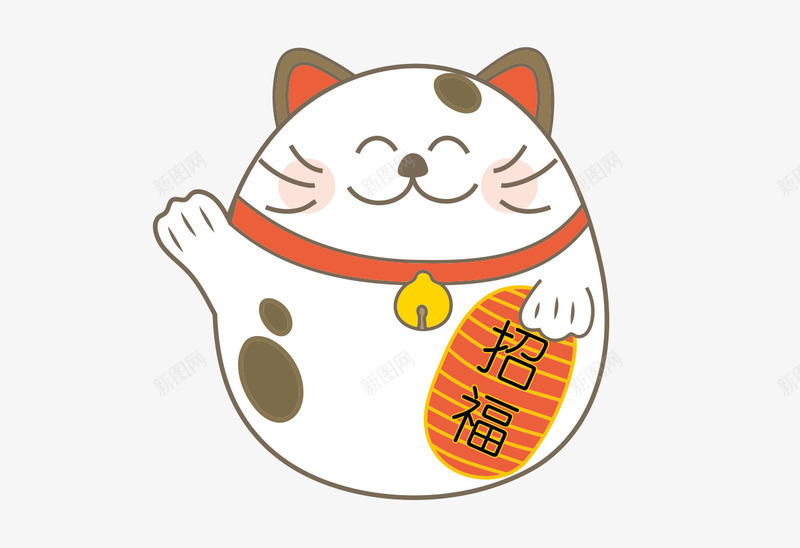 卡通手绘可爱的招财猫png免抠素材_88icon https://88icon.com 创意 动漫动画 卡通手绘 可爱的 招财猫 猫中国风 猫咪