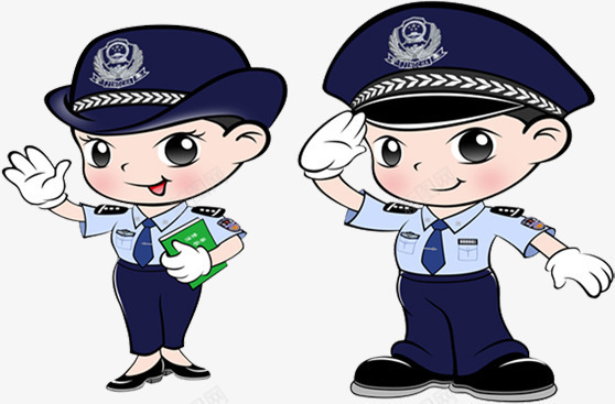 扁平卡通警察造型png免抠素材_88icon https://88icon.com 两个警察 卡通 卡通警察人物 扁平 警察 警察叔叔 造型