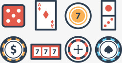 圆形筹码赌博工具高清图片