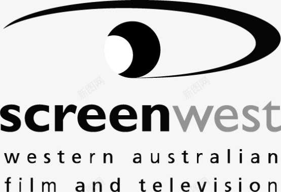 眼镜男生screenwest电视台标志图标图标