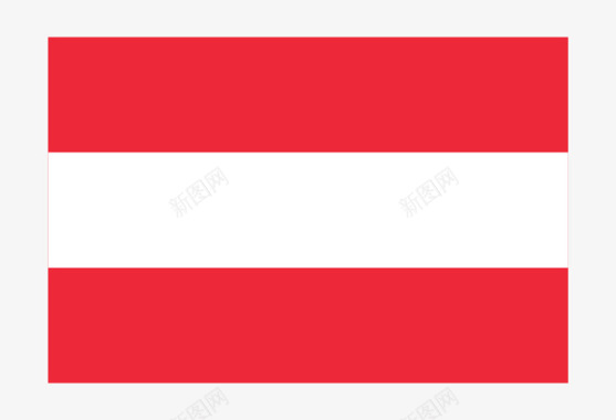 奥地利国旗矢量图图标图标
