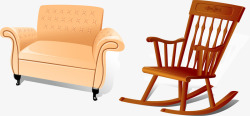 沙发摇椅元素素材