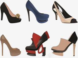 时尚的女性的鞋子素材