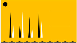 黄色三角形数据图表素材