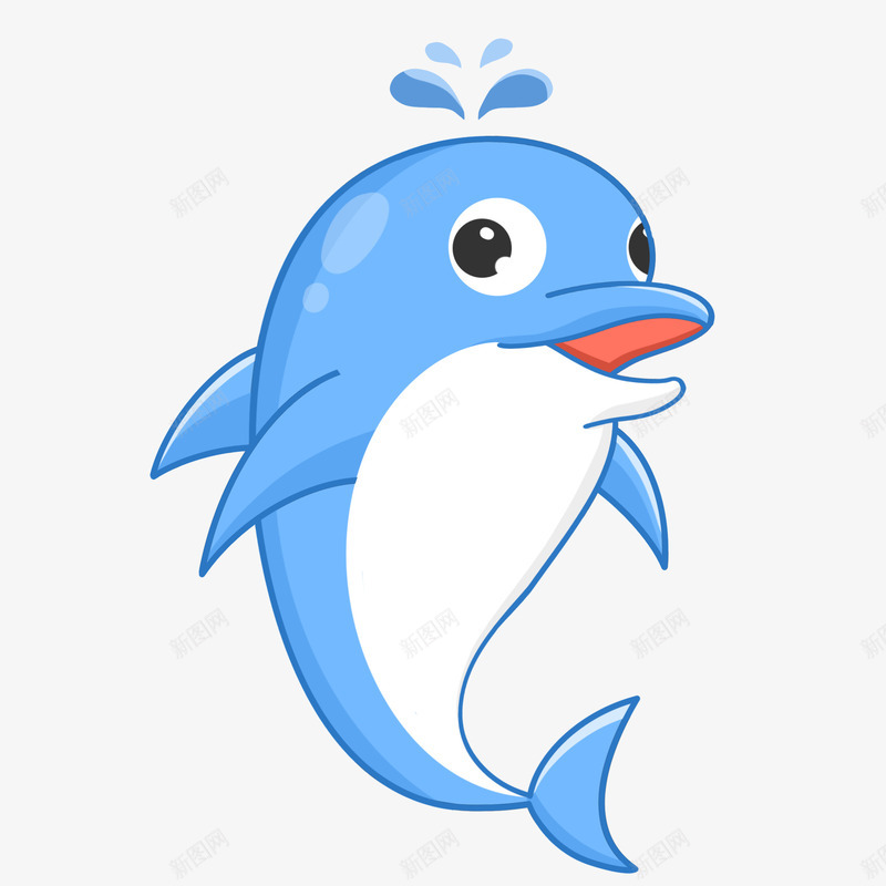 小海豚卡通png免抠素材_88icon https://88icon.com 卡通 大海 海洋生物 海豚