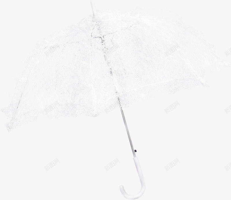 白色雨伞png免抠素材_88icon https://88icon.com 白色 纱网 网状 雨伞