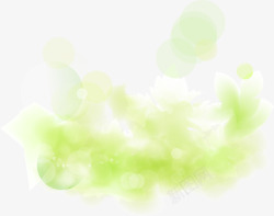 绿色云雾清新素材