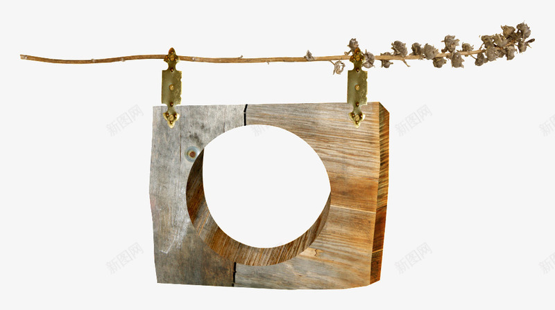 木质吊框png免抠素材_88icon https://88icon.com 吊框 木头 木质相框 相框
