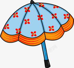 创意卡通雨伞图矢量图素材