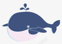 卡通手绘创意海豚素材