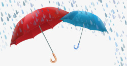 下雨工具雨中的伞高清图片