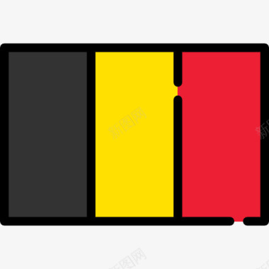 赛车旗比利时图标图标