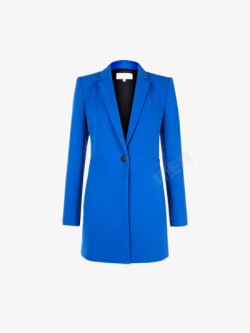 蓝色大衣外套高清图片