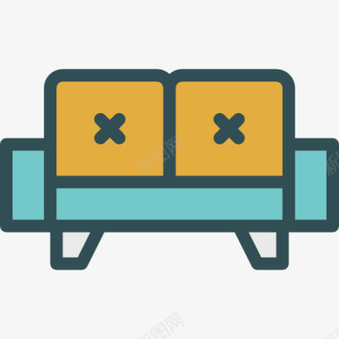 现代家具沙发沙发图标图标