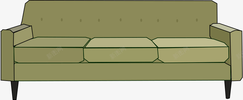 墨绿色的卡通沙发png免抠素材_88icon https://88icon.com 卡通 墨绿色 沙发 沙发卡通