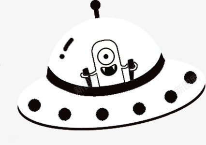 黑白飞碟造型png免抠素材_88icon https://88icon.com 剪影 造型 飞碟 黑白